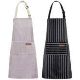 Adjustable Kitchen Apron with 2 Pockets